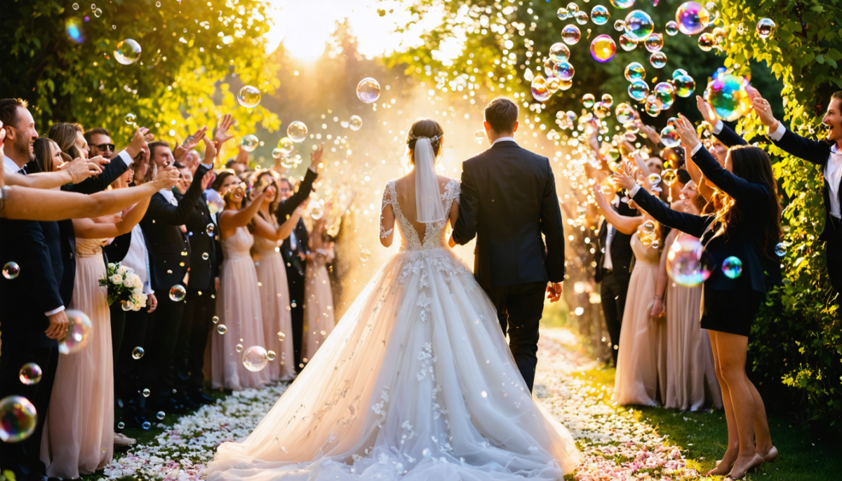 découvrez comment une machine à bulles peut transformer votre sortie de mariage en un moment magique et inoubliable, en ajoutant une touche féérique et festive à votre célébration.