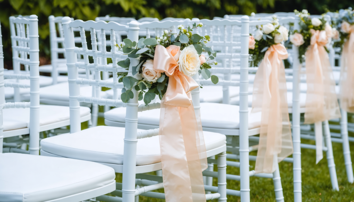 découvrez des conseils ingénieux pour sublimer l'apparence des chaises pliantes en métal lors de votre mariage et créer une ambiance élégante et conviviale.