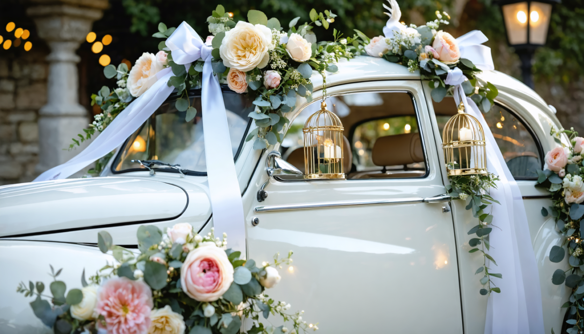 découvrez des idées originales et inspirantes de décoration de voiture pour mariage afin d'émerveiller vos invités et rendre votre événement inoubliable.