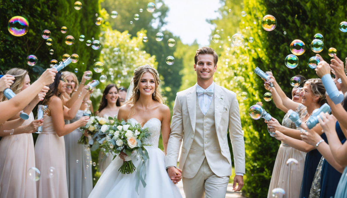 découvrez pourquoi choisir une machine à bulles pour la sortie des mariés apporte une touche magique, festive et originale à votre mariage, créant des souvenirs inoubliables.