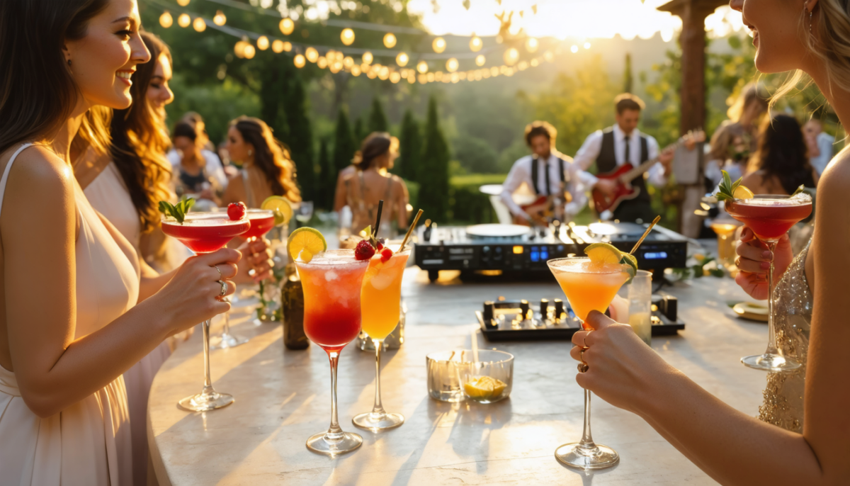 découvrez comment créer l'ambiance parfaite pour votre cocktail de mariage avec notre playlist musicale soigneusement sélectionnée, idéale pour accompagner ce moment unique.