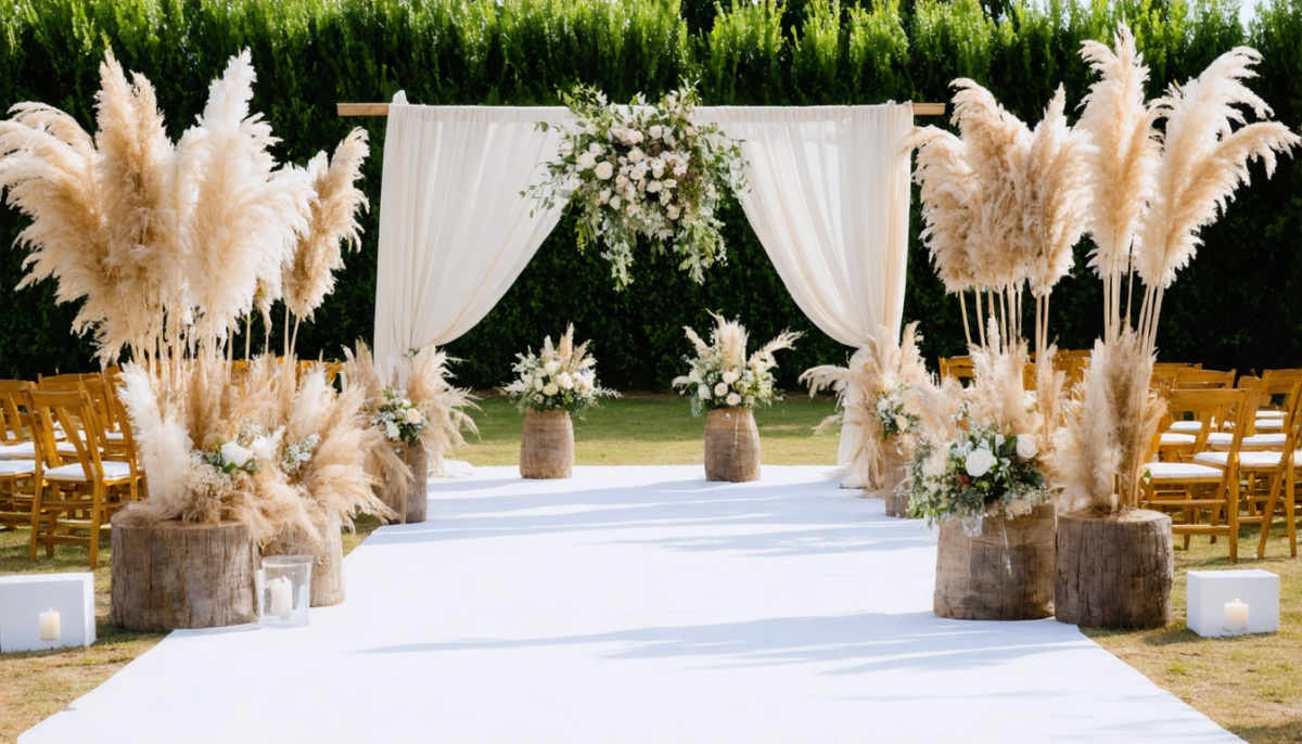 découvrez comment sublimer votre mariage avec une décoration bohème chic à la pampa, pour une ambiance naturelle, élégante et chaleureuse qui marquera vos invités.