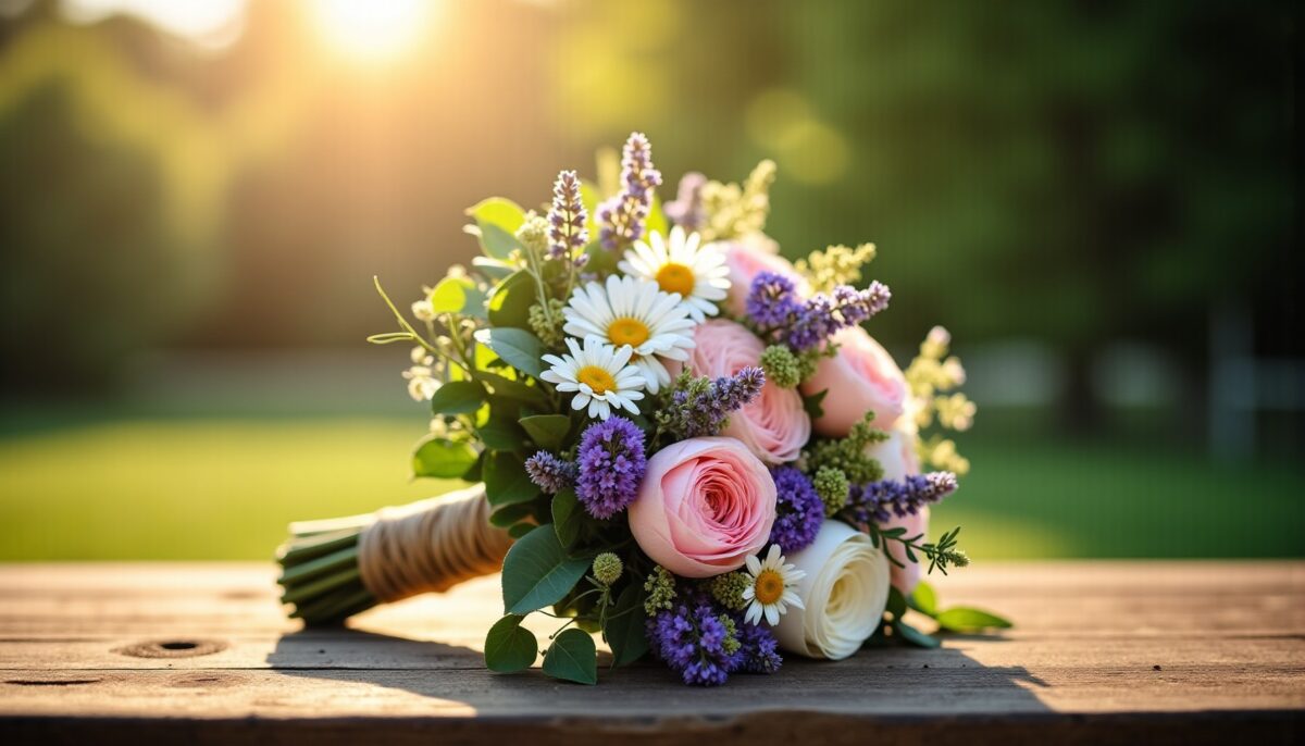 Bouquet de mariage champêtre : le guide des fleurs parfaites pour une ambiance rustique et romantique