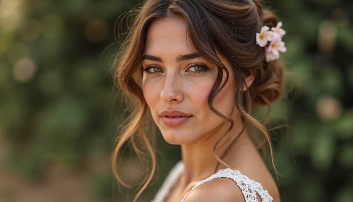 Mariage en beauté : l'élégance naturelle des tresses bohèmes pour votre coiffure de rêve